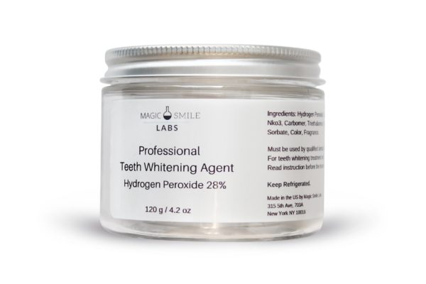 Low Strength Teeth Whitening Agent (28% Hydrogen Peroxide) - 40 patients